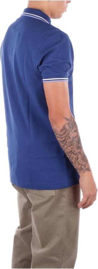 Fred Perry Logo Zijknoop Polo Shirt Blue Heren - Foto 3