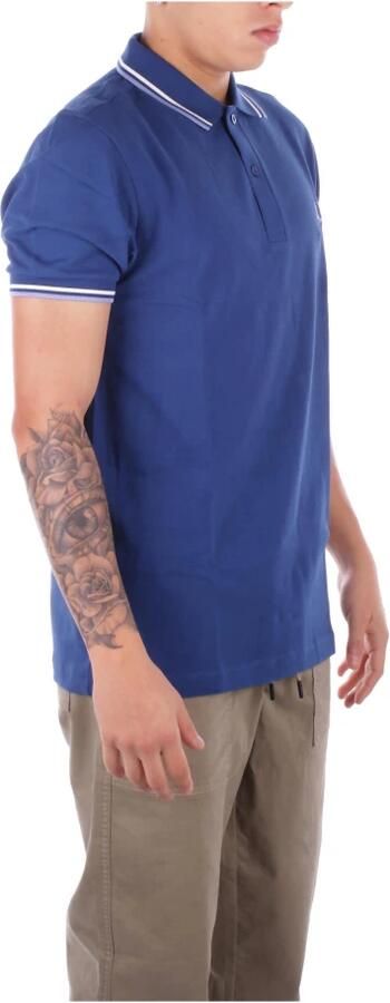 Fred Perry Logo Zijknoop Polo Shirt Blue Heren - Foto 2