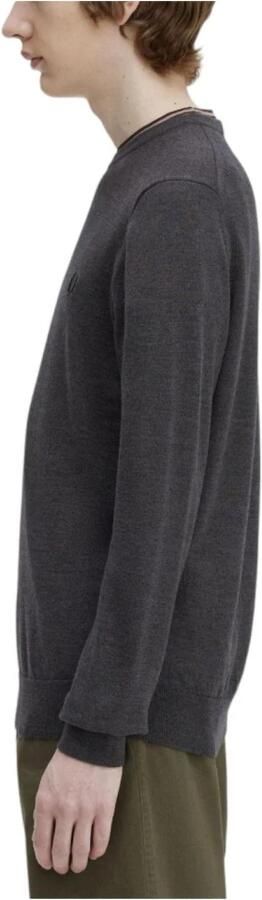 Fred Perry Heren Crewneck Trui Sportieve Merino Wol Mix Gray Heren - Foto 5