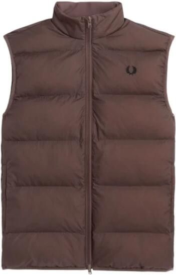 Fred Perry Mouwloos Vest voor Mannen Brown Heren