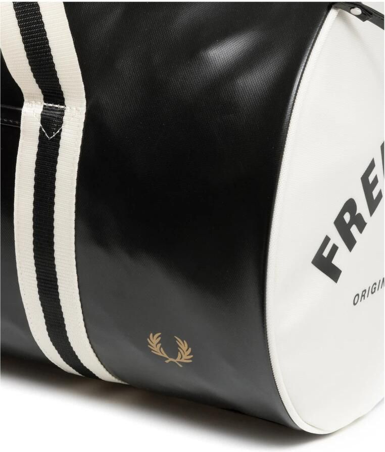 Fred Perry Multicolor Geborduurde Gymtas met Verstelbare Band Black Heren - Foto 2