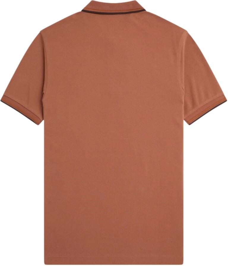 Fred Perry Oranje Twin Tipped Polo Shirt Orange Heren - Foto 2