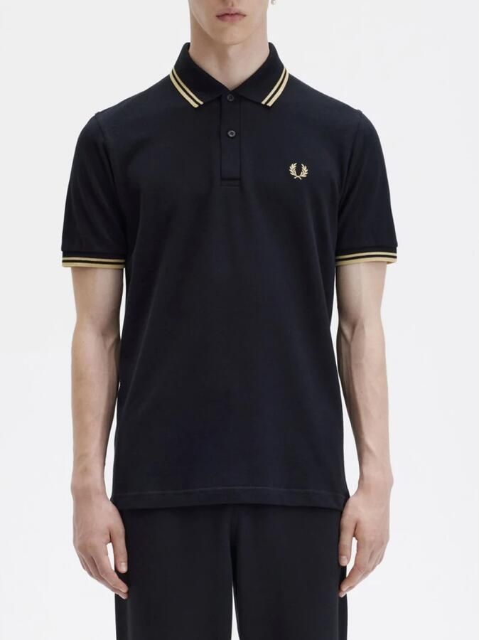 Fred Perry Originele Polo met Dubbele Streep Black Heren - Foto 4