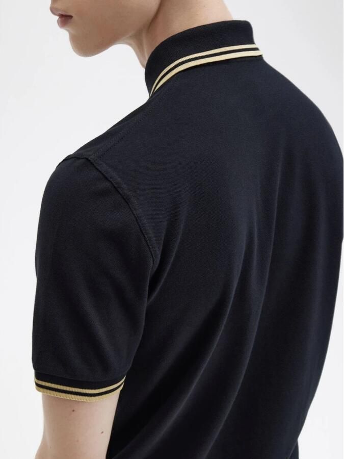 Fred Perry Originele Polo met Dubbele Streep Black Heren - Foto 3