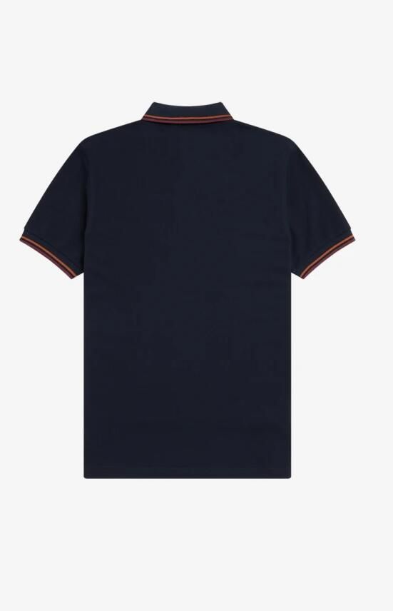 Fred Perry Klassieke katoenen polo met dubbele streep Blauw Heren - Foto 3
