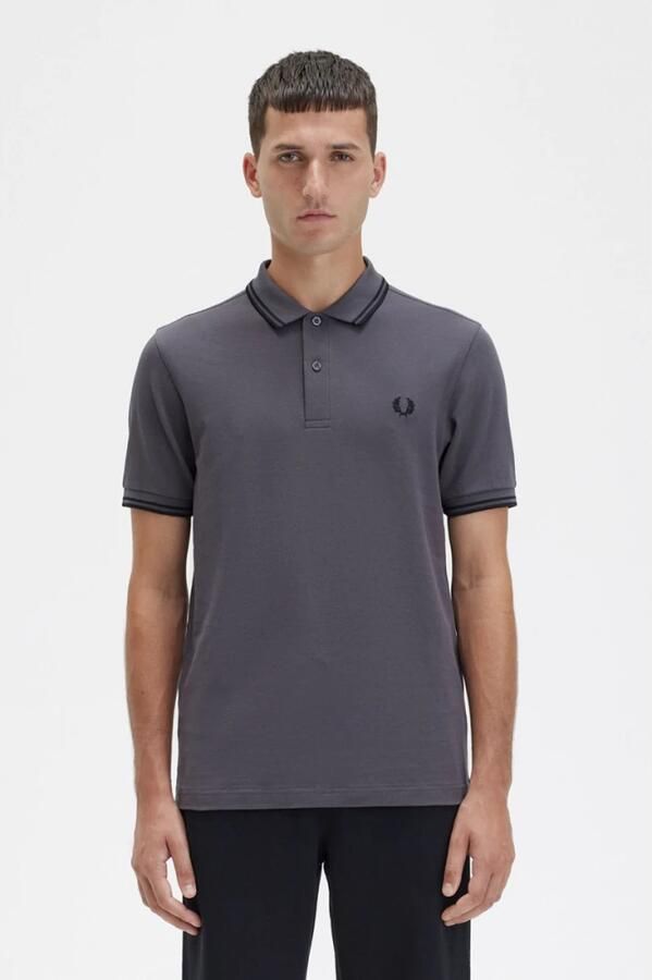Fred Perry Polo M3600 Antraciet R66 Grijs Heren - Foto 4