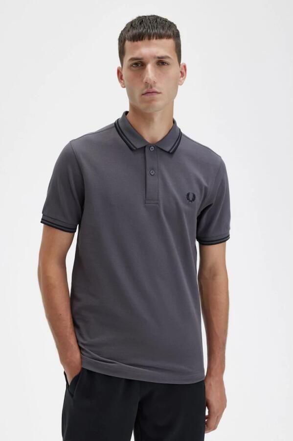 Fred Perry Polo M3600 Antraciet R66 Grijs Heren - Foto 5
