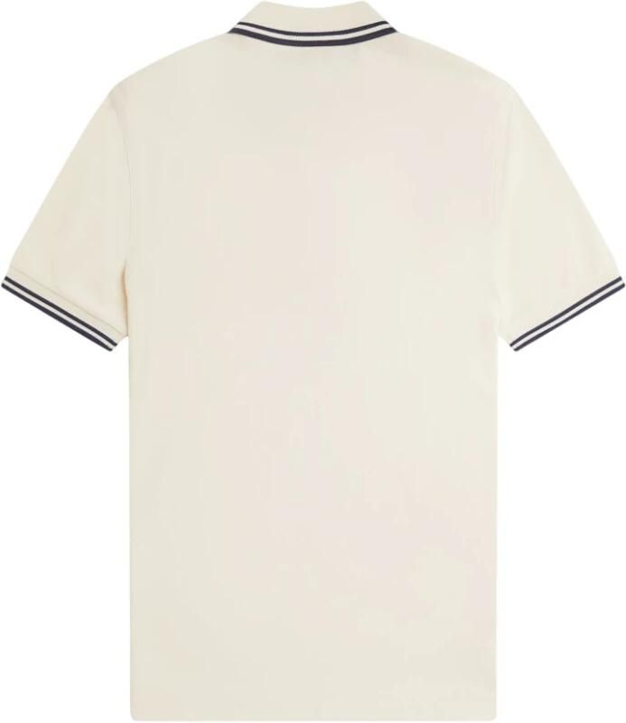Fred Perry Twin Tipped Short Sleeve Polo Shirt Heren Ecru- Heren Ecru - Foto 8