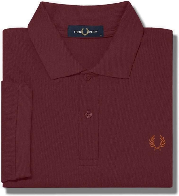Fred Perry Rood Poloshirt met korte mouwen Red Heren - Foto 5