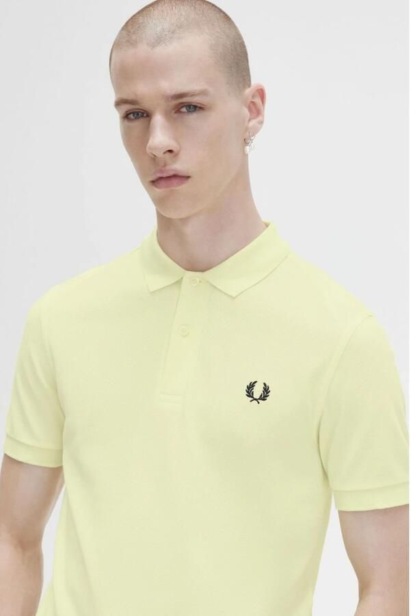 Fred Perry Gele poloshirt met korte mouw Yellow Heren - Foto 2
