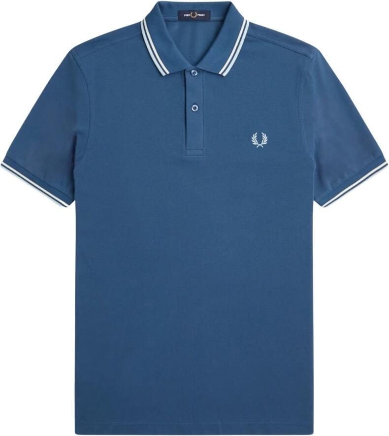FRED PERRY Heren Polo's & T-shirts The Twin Tipped Shirt Blauw - Foto 2