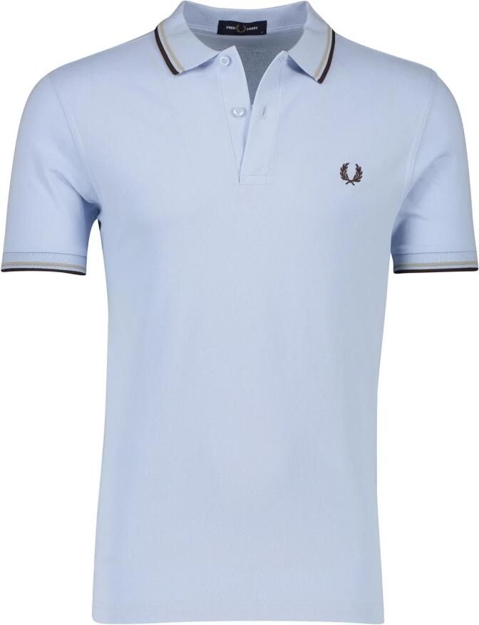 FRED PERRY Heren Polo's & T-shirts The Twin Tipped Shirt Lichtblauw