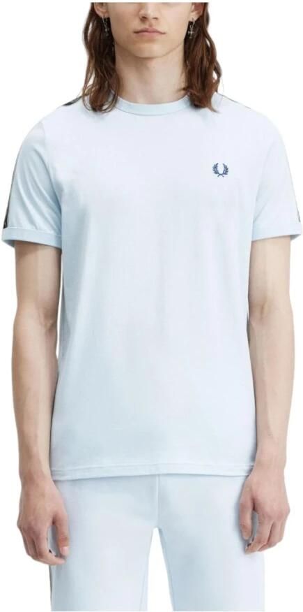 Fred Perry Blauw Contrast Tape Ringer Shirt Blue Heren - Foto 3