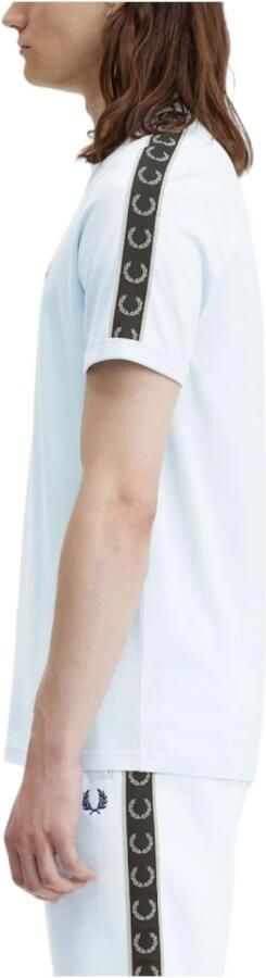 Fred Perry Blauw Contrast Tape Ringer Shirt Blue Heren - Foto 2