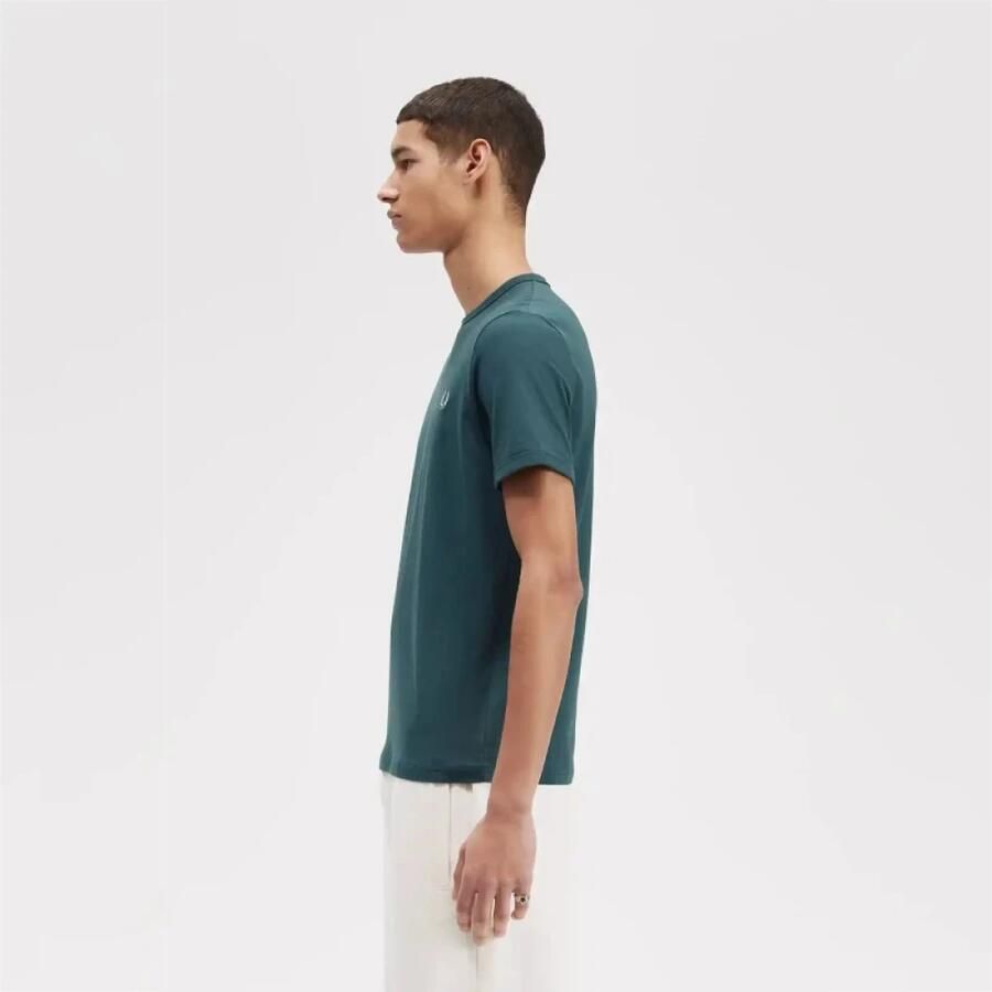 FRED PERRY Heren Polo's & T-shirts Ringer T-shirt Petrol