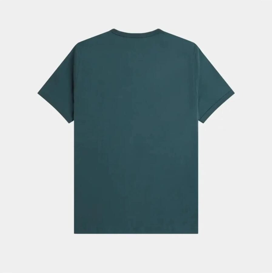 FRED PERRY Heren Polo's & T-shirts Ringer T-shirt Petrol - Foto 2