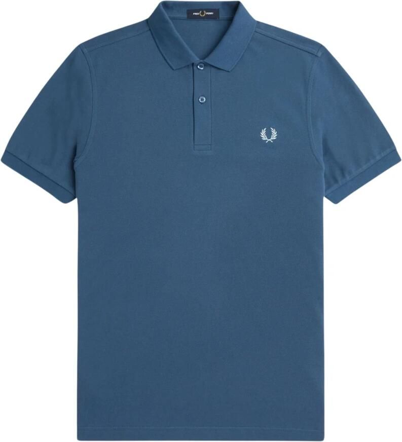 Fred Perry Slim Fit Heren Polo met twee knopen Blue Heren