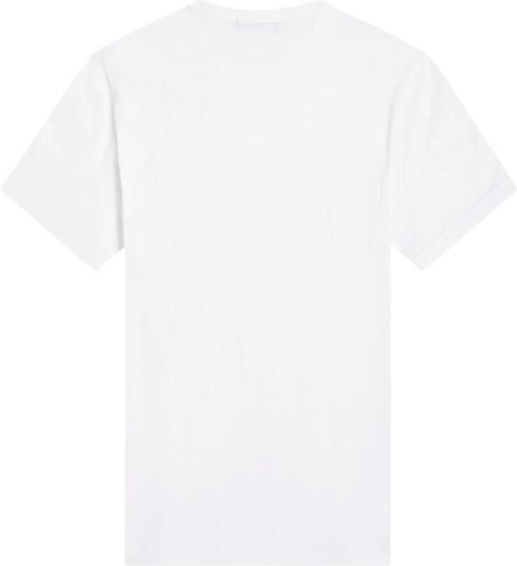 Fred Perry Sportief Katoenen T-shirt met Geribbelde Kraag White Heren - Foto 7