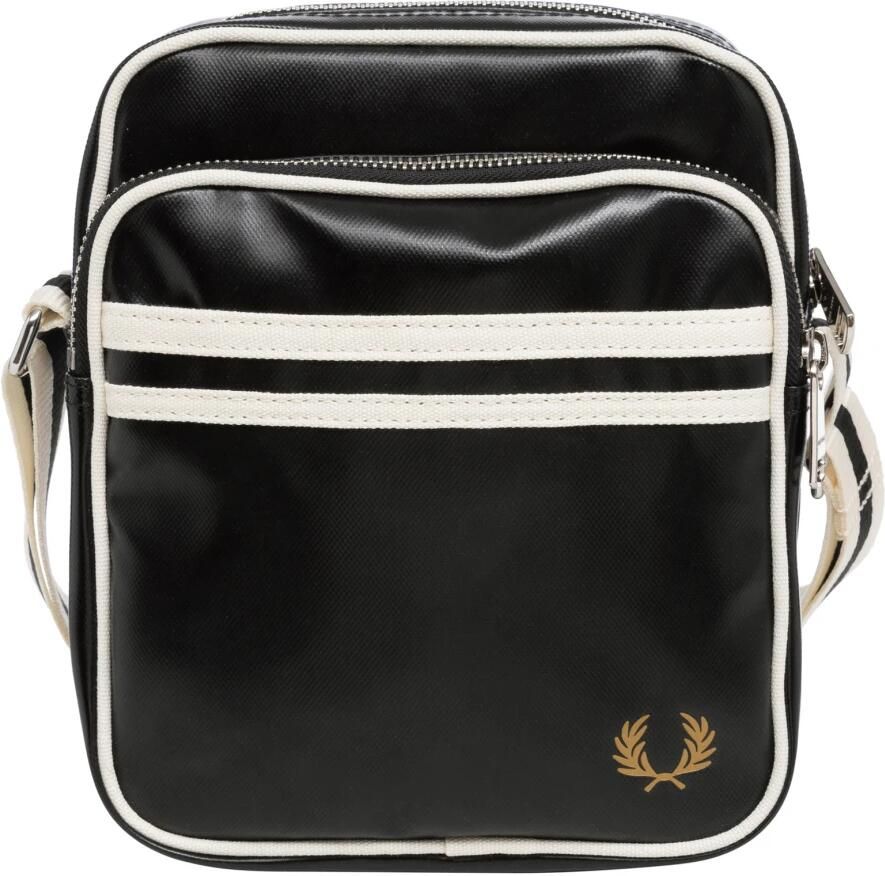 Fred Perry Stijlvolle Crossbody Tas met Verstelbare Band Black Heren - Foto 2