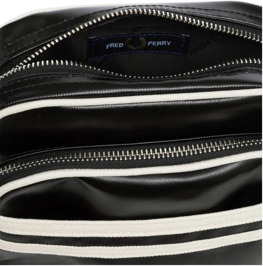Fred Perry Stijlvolle Crossbody Tas met Verstelbare Band Black Heren