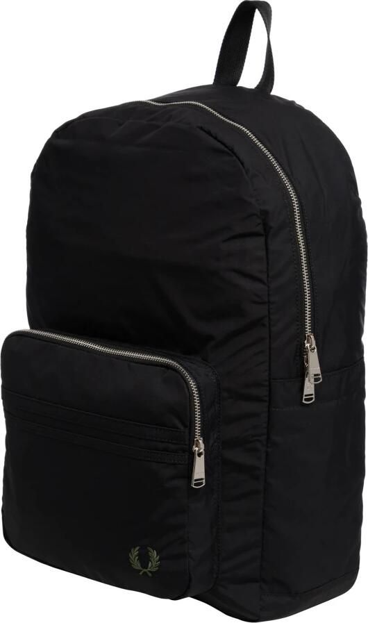 Fred Perry Zwarte Logo Voorrits Rugzak Black Unisex - Foto 2