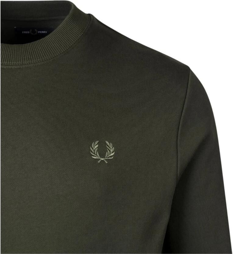 Fred Perry Iconische Laurel Crown Sweatshirt Green Heren