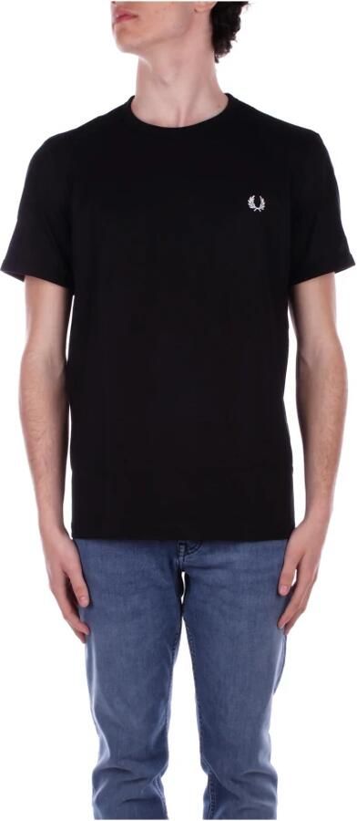 Fred Perry Zwarte T-shirts en Polos Collectie Black Heren - Foto 8