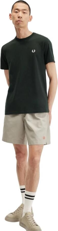 Fred Perry Groene Logo Tee Geborduurde Stijl Green Heren - Foto 6