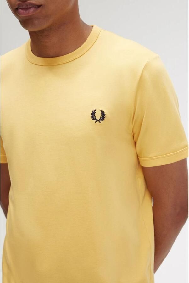 Fred Perry Klassieke Collectie T-shirts en Polos Yellow Heren