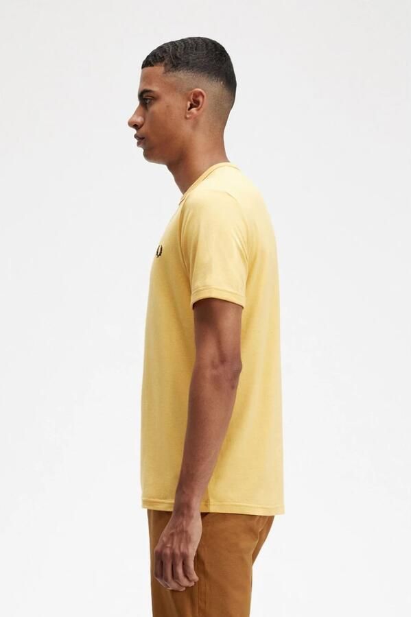 Fred Perry Klassieke Collectie T-shirts en Polos Yellow Heren - Foto 3