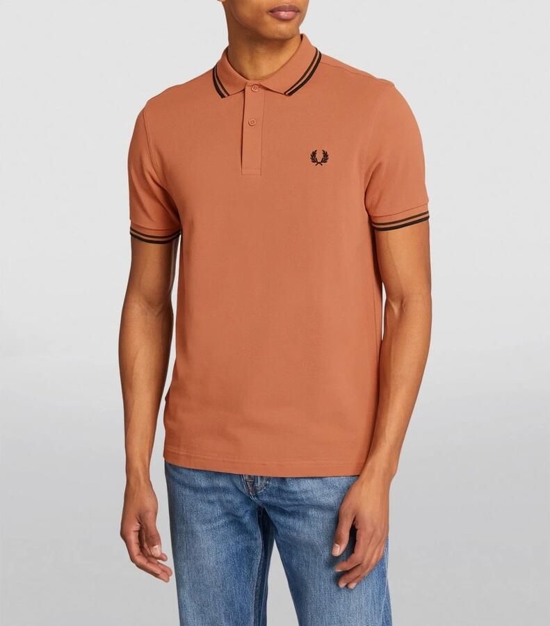 Fred Perry Tijdloze Polo Shirts Collectie Beige Heren - Foto 3
