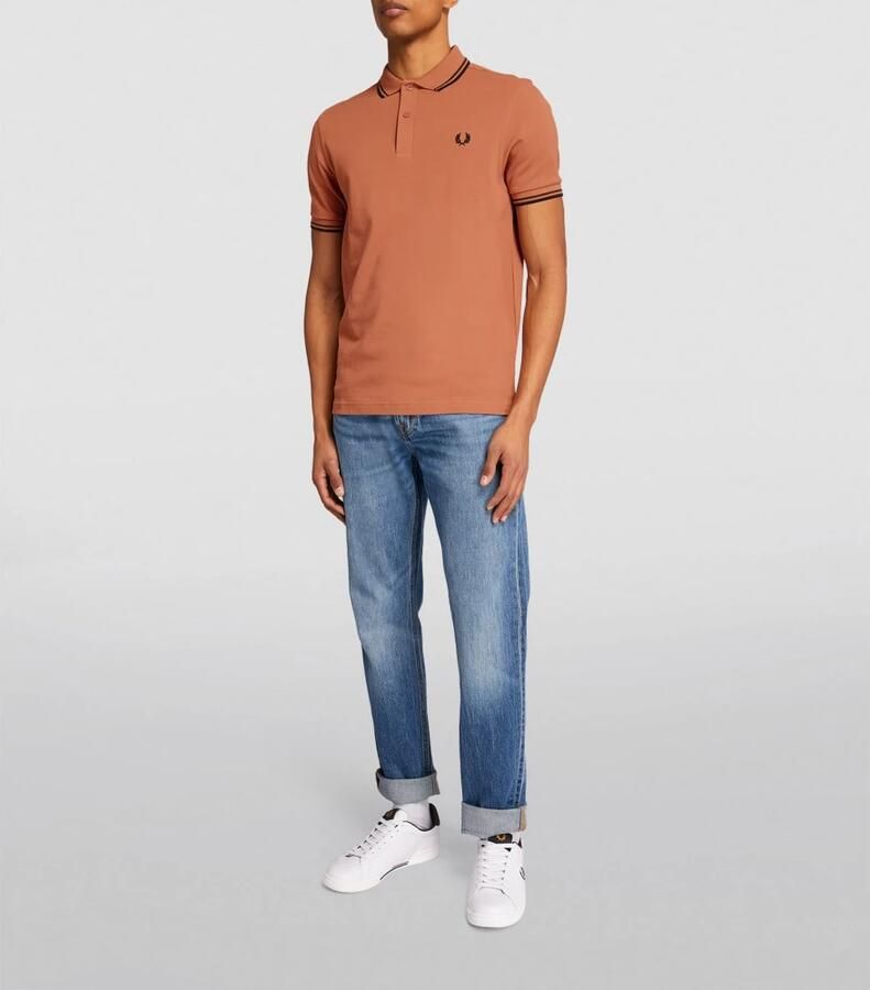 Fred Perry Tijdloze Polo Shirts Collectie Beige Heren - Foto 4