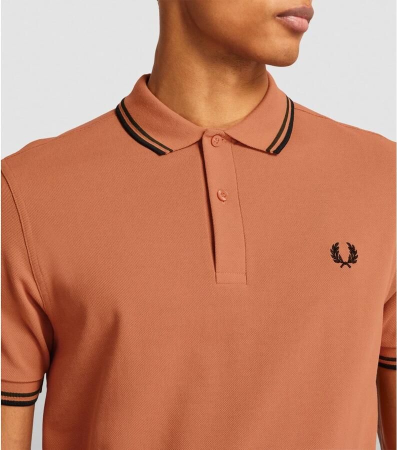 Fred Perry Tijdloze Polo Shirts Collectie Beige Heren - Foto 2