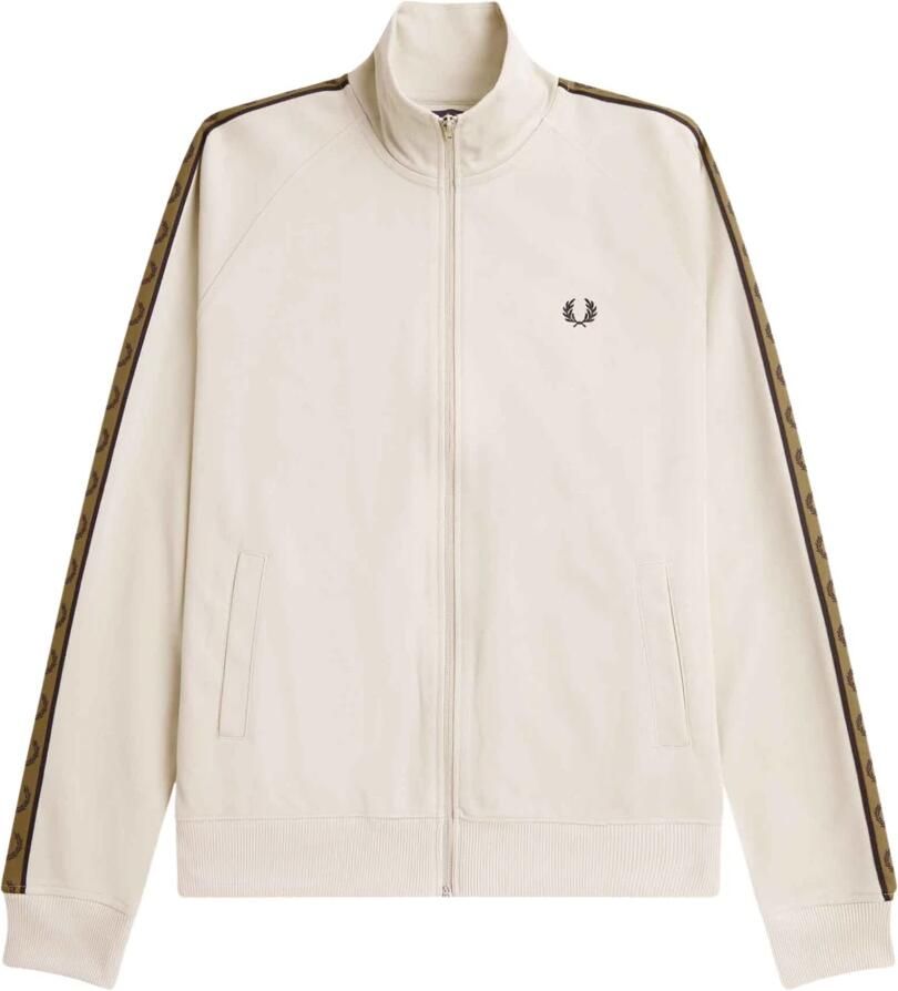 Fred Perry Track Jacket met Logo Beige Heren