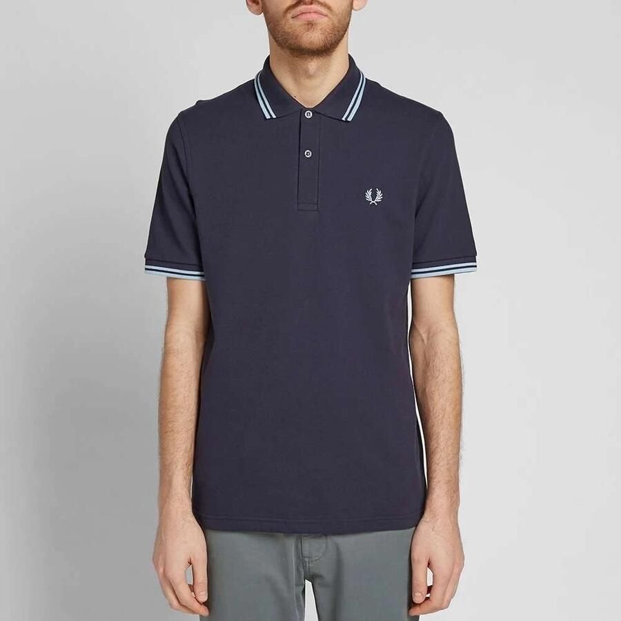Fred Perry Klassieke Britse Polo Shirt Blauw Heren - Foto 3