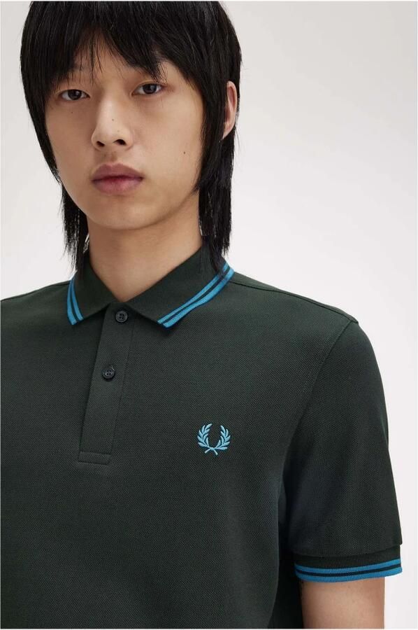 Fred Perry Groene Polo Herfst Winter Collectie Green Heren