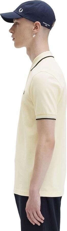 Fred Perry Beige Polo Shirt met Grafische Print Beige Heren - Foto 3