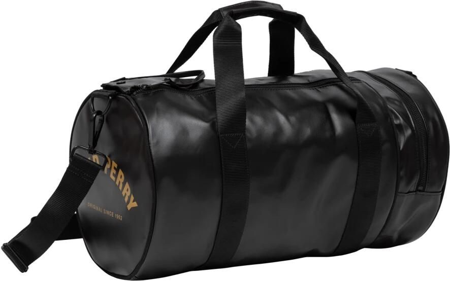 Fred Perry Zwarte Logo Voor- en Achtertas Black Unisex - Foto 4