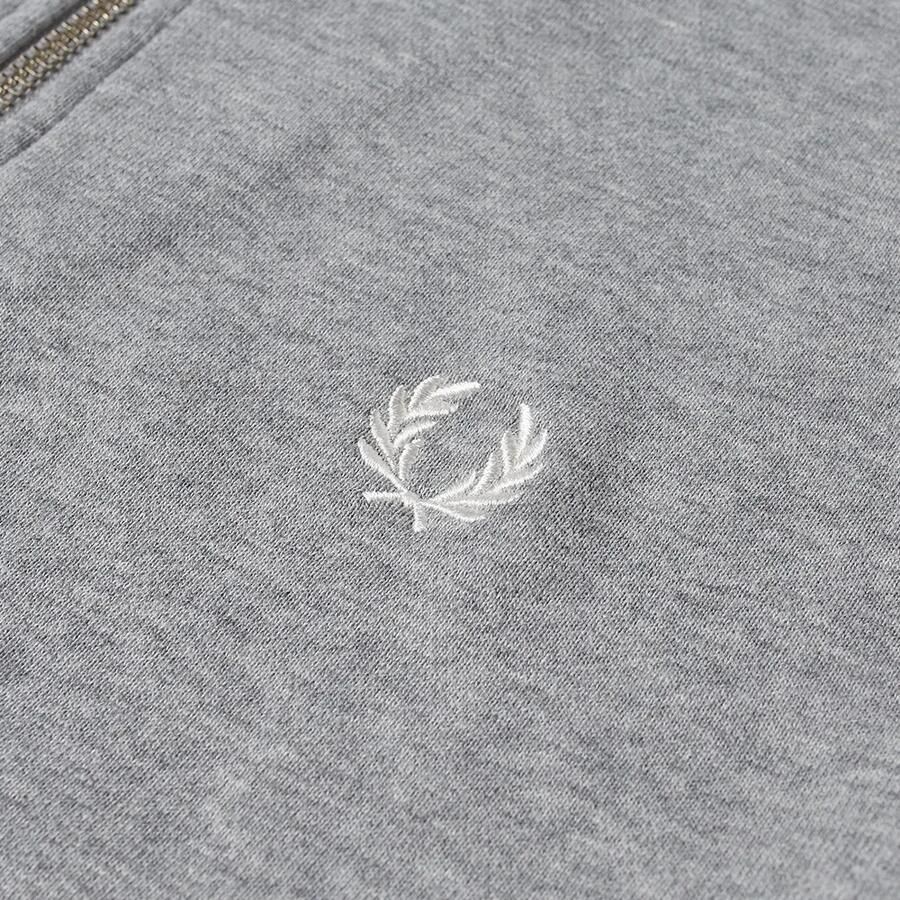 FRED PERRY Heren Truien & Vesten Half Zip Sweatshirt Lichtgrijs - Foto 2