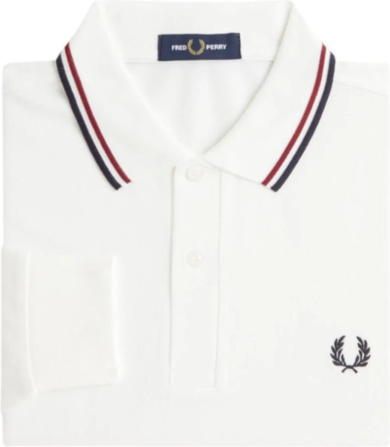 Fred Perry Witte Twin Tipped Polo Shirt White Heren - Foto 2