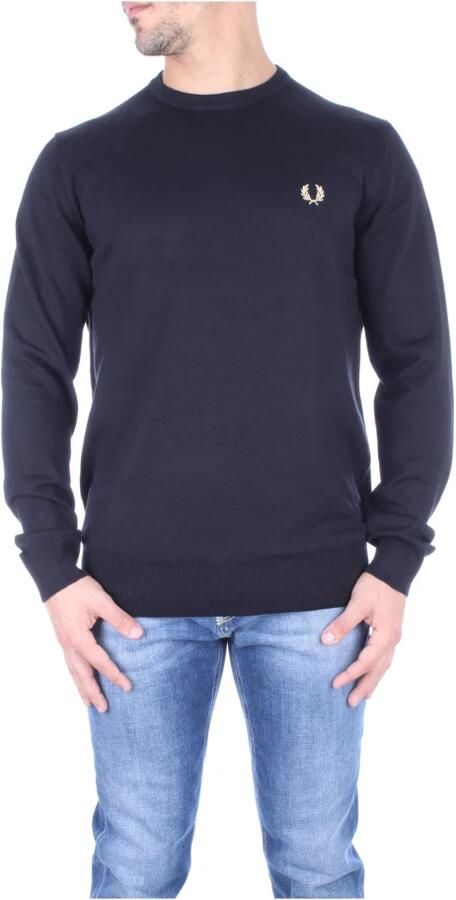 Fred Perry Klassieke Crew Neck Sweater Zwart Black Heren - Foto 7