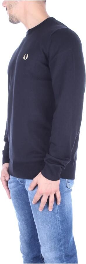 Fred Perry Klassieke Crew Neck Sweater Zwart Black Heren - Foto 5
