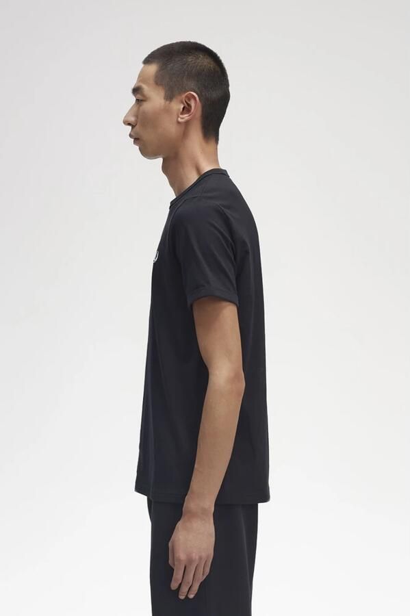 Fred Perry Zwarte T-shirts en Polos Collectie Black Heren - Foto 7