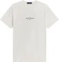 Fred Perry Geborduurd t -shirt White Heren - Thumbnail 1