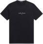 Fred Perry Authentiek klein geborduurd logo T-shirt Zwart Heren - Thumbnail 2