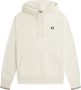 Fred Perry Comfortabele Katoenmix Logo Hoodie Wit Heren - Thumbnail 1