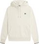 Fred Perry Comfortabele Katoenmix Logo Hoodie White Heren - Thumbnail 1