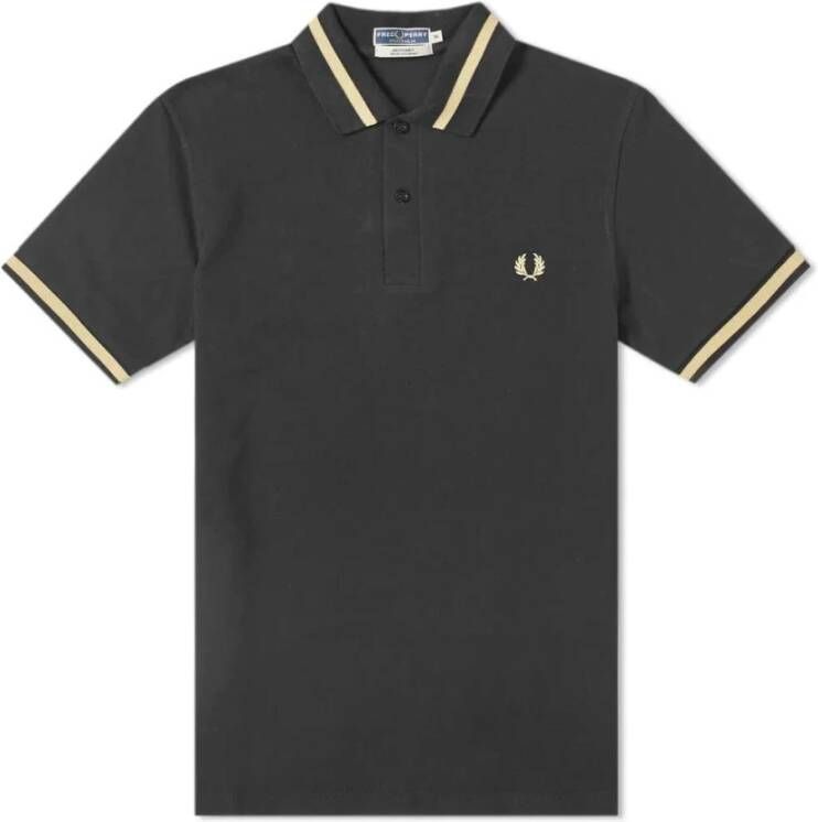 Fred Perry Getipte polo Zwart Heren