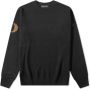 Fred Perry Grafische Print Ronde Crew Gebreid Zwart-S Zwart Heren - Thumbnail 1