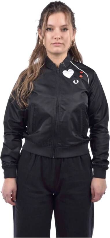 Fred Perry Hart Bomberjack Zwart Dames